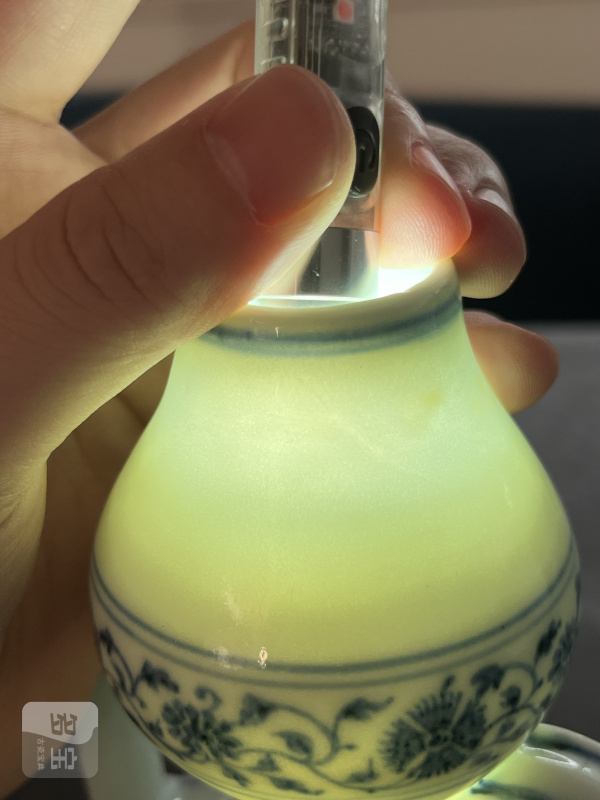 明永乐 青花绶带耳葫芦抱月瓶 - 图15